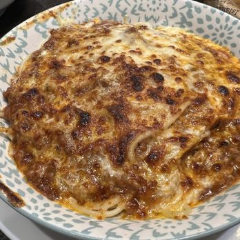 Yi Xin Cafe - B07. Baked Meat Sauce with Spaghetti - Hong Kong Style Cafe Near Me - Honolulu, Hawaii Yi Xin Cafe - B07. Baked Meat Sauce with Spaghetti - Hong Kong Style Cafe Near Me - Honolulu, Hawaii