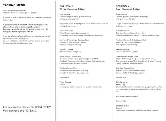 Menu photo 3 The Flying Pigeon Gisborne, VIC