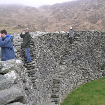 Staigue Stone Fort - Visitors on top of the fort - Landmarks & Historical Buildings Near Me - Castlecove, Kentucky Staigue Stone Fort - Visitors on top of the fort - Landmarks & Historical Buildings Near Me - Castlecove, Kentucky