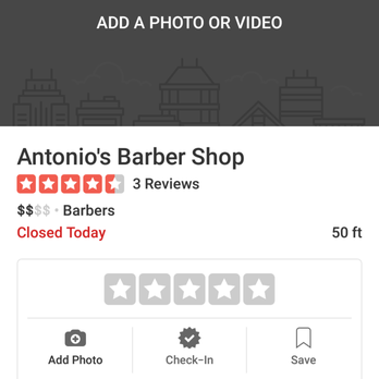Antonio's Barber Shop - It says here he's closed on Saturdays. Couldn't be further from the truth unless Tony's on vacation. - Barbers Near Me - West Haven, Connecticut Antonio's Barber Shop - It says here he's closed on Saturdays. Couldn't be further from the truth unless Tony's on vacation. - Barbers Near Me - West Haven, Connecticut
