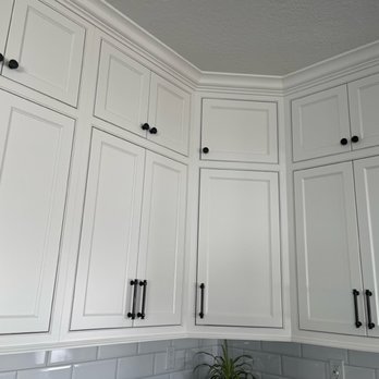 Western States Cabinets - Beaded inset Omega cabinets in Pearl White - Cabinetry Near Me - Brea, California Western States Cabinets - Beaded inset Omega cabinets in Pearl White - Cabinetry Near Me - Brea, California