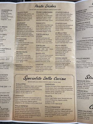 Menu photo 8 La Bella Italia Gettysburg, PA