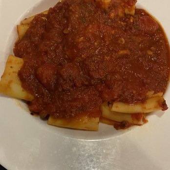 Di Lisio's - Paccheri with chunky tomato garlic marinara - Italian Near Me - Winston-Salem, North Carolina