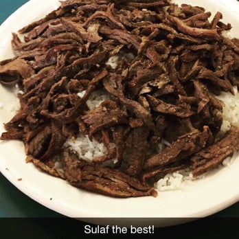Sullaf Restaurant - a plate of beef and rice - Delis Near Me - Detroit, Michigan Sullaf Restaurant - a plate of beef and rice - Delis Near Me - Detroit, Michigan