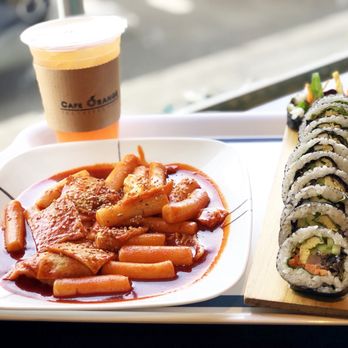 Cafe Orange - DBK + Kimbap + Drink Combo $12 - Desserts Near Me - Garden Grove, California