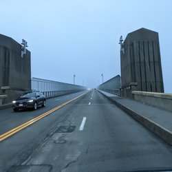 Bourne Bridge - Crossing the Bourne Bridge, Buzzards Bay