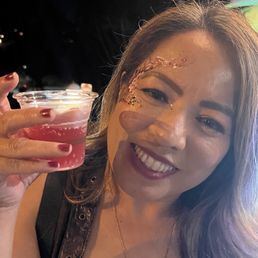 Finished face art during Yelp Cosmic Event. Ig mel_foodie_ventures. Finished face art during Yelp Cosmic Event. Ig mel_foodie_ventures.