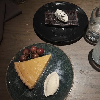 Aba - Honey Pie & Isot Double Chocolate Cake - Mediterranean Near Me - Austin, Texas