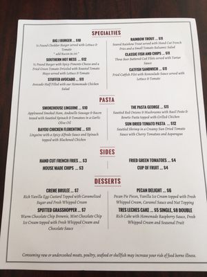 Menu photo 7 Cypress Street Station Abilene, TX