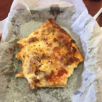 Benny's Pizza - Sausage slice ! THE BEST EVERRRR - Pizza Near Me - Chicago, Illinois
