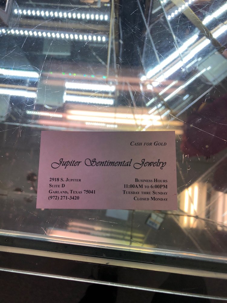 SENTIMENTAL JEWELRY Updated August 2024 2918 S Jupiter Rd, Garland