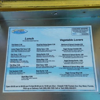Pescado - Menu - Food Trucks Near Me - Key West, Florida Pescado - Menu - Food Trucks Near Me - Key West, Florida
