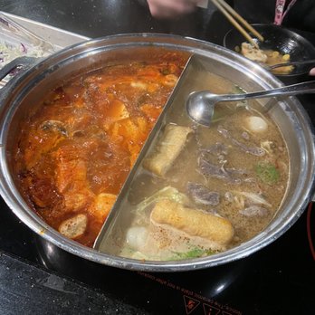 Hancook - kimchi broth and chicken garlic broth - Korean Near Me - Oakland, California Hancook - kimchi broth and chicken garlic broth - Korean Near Me - Oakland, California