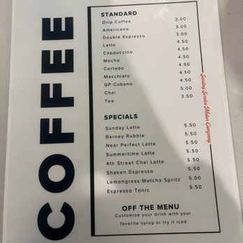Sunday Service Motor - Menu - Coffee & Tea Near Me - Albuquerque, New Mexico