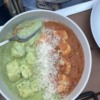 Death by Pizza - 50/50 gnocchi - Pizza Near Me - Delray Beach, Florida Death by Pizza - 50/50 gnocchi - Pizza Near Me - Delray Beach, Florida