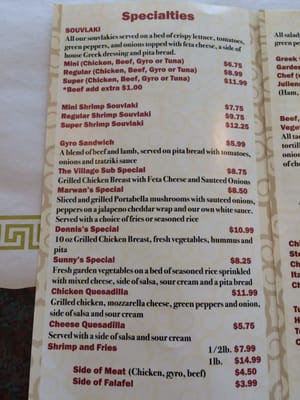 Menu photo 2 The Village Grille Williamsville, NY