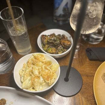 Off The Clock - Mac &Cheese and Roasted Brussels sprouts - Cocktail Bars Near Me - Lake Worth Beach, Florida