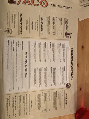 Menu photo 6 T/ACO an Urban Taqueria Boulder, CO Menu photo 6 T/ACO an Urban Taqueria Boulder, CO