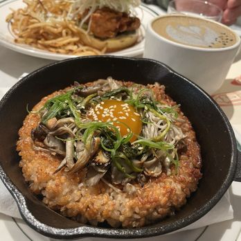 Gateau Ghost - Mushroom on Crispy Rice - Breakfast & Brunch Near Me - Toronto, Ontario