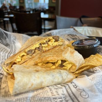 Captain’s Den - Breakfast Sausage Quesadilla - Cafes Near Me - Newport News, Virginia Captain’s Den - Breakfast Sausage Quesadilla - Cafes Near Me - Newport News, Virginia