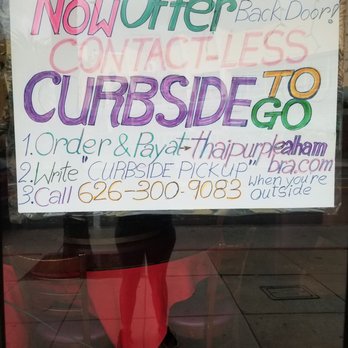 Thai Purple - You can still get Thai Purple's deliciousness, even during the covid shutdown. I'm so glad! - Thai Near Me - Alhambra, California Thai Purple - You can still get Thai Purple's deliciousness, even during the covid shutdown. I'm so glad! - Thai Near Me - Alhambra, California