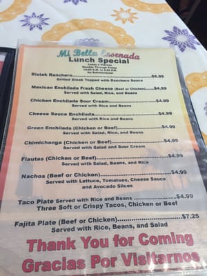 Menu photo 1 Mi Bella Ensenada Fort Worth, TX Menu photo 1 Mi Bella Ensenada Fort Worth, TX