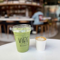 Vibe Coffee and Wine - Matcha and Cortado