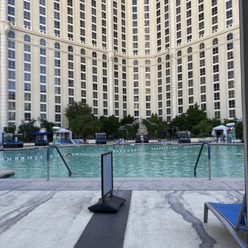 Pool Á Paris - Pool a Paris -view from Cabana 5 -October 2025 - Swimming Pools Near Me - Las Vegas, Nevada Pool Á Paris - Pool a Paris -view from Cabana 5 -October 2025 - Swimming Pools Near Me - Las Vegas, Nevada