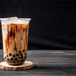 Ma Li Thai Kitchen - BROWN SUGAR MILK TEA WITH BOBA