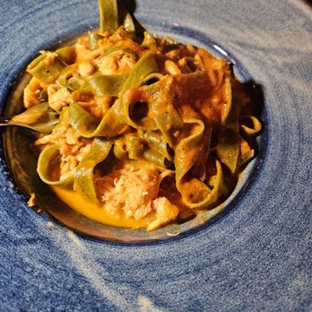 Fattoria E Mare - Spinach pasta with crab - Italian Near Me - Half Moon Bay, California