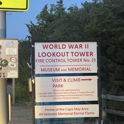 World War II Lookout Tower - Entrance sign at World War II Lookout Tower Museum & Memorial
