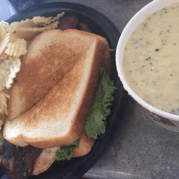 Market Street - turkey bacon club + broccoli cheddar soup + house chips - Grocery Near Me - Lubbock, Texas Market Street - turkey bacon club + broccoli cheddar soup + house chips - Grocery Near Me - Lubbock, Texas