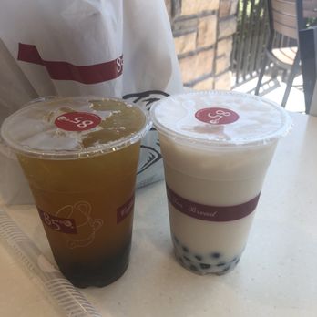 85°C Bakery Cafe-Plano - Passionfruit & green milk tea + tapioca - Bakeries Near Me - Plano, Texas 85°C Bakery Cafe-Plano - Passionfruit & green milk tea + tapioca - Bakeries Near Me - Plano, Texas