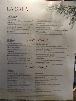 Menu photo 1 La Sala by Tu Casa Kew Gardens, NY Menu photo 1 La Sala by Tu Casa Kew Gardens, NY