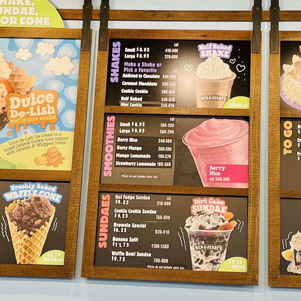 Ben & Jerry’s - Menu - Ice Cream & Frozen Yogurt Near Me - Williamsburg, Virginia