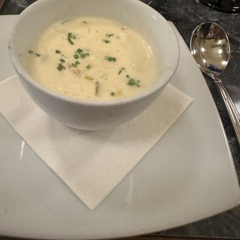 Hamiltons' At First and Main - Blue crab and corn soup. - New American Near Me - Charlottesville, Virginia