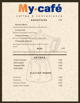 Menu photo 1 Cafe Moonday Dania Beach, FL
