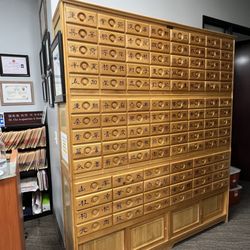 CHA TCM Acupuncture & Herb Healing Center - Very beautiful medicine cabinet