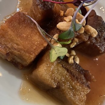 Manchego - Membrillo Glazed Pork belly, Marcona almonds @Manchego Santa Monica CA Tue 11/29/22 - Spanish Near Me - Santa Monica, California Manchego - Membrillo Glazed Pork belly, Marcona almonds @Manchego Santa Monica CA Tue 11/29/22 - Spanish Near Me - Santa Monica, California