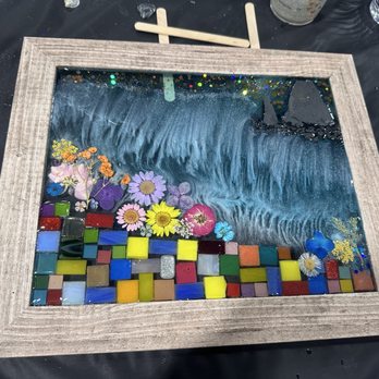 The Painted Cork - Another work of resin art - Paint & Sip Near Me - Santa Cruz, California The Painted Cork - Another work of resin art - Paint & Sip Near Me - Santa Cruz, California