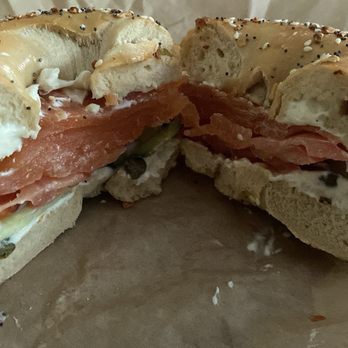 Wicked Bagel - The smoked salmon/cream cheese/capers/etc sandwich. - Bagels Near Me - Watertown, Massachusetts Wicked Bagel - The smoked salmon/cream cheese/capers/etc sandwich. - Bagels Near Me - Watertown, Massachusetts