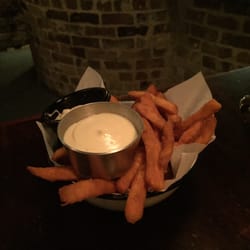 Bondi Hardware - Sweet Potato Fries with Cinnamon Aioli. Very nice.