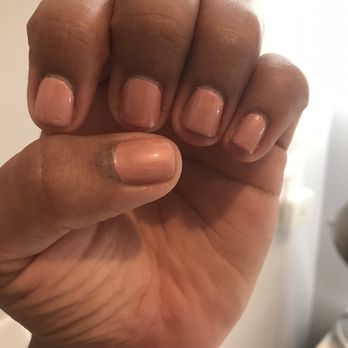 S&N Bar Spa Nail - Messy paint job. - Nail Salons Near Me - Philadelphia, Pennsylvania
