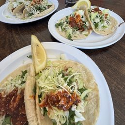 Tacos with homemade tortilla Tacos with homemade tortilla