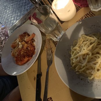 Cantina e Cucina - Tonarelli cacio e pepe and pasta alla amatriciana - Cafeteria Near Me - Rome, RM