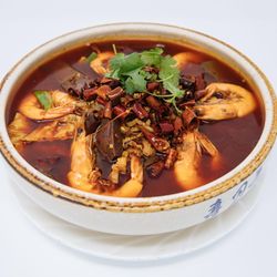 Jinli Birmingham - 毛血旺 (Boiled Blood Jelly,Beef & Tripe In Spicy Soup )
