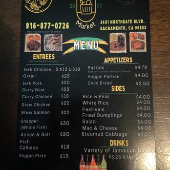All Nation Market - Menu 9/6/24 - Caribbean Near Me - Sacramento, California