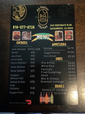 Menu photo 2 All Nation Market Sacramento, CA