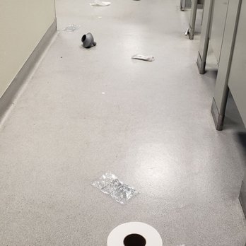 Sky Zone Trampoline Park - Filthy woman's bathroom. - Trampoline Parks Near Me - Van Nuys, California