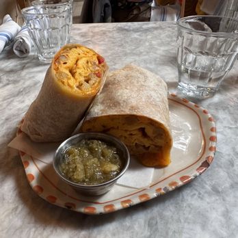 Oh La La - Breakfast burrito with salsa verde - Bakeries Near Me - Pasadena, California